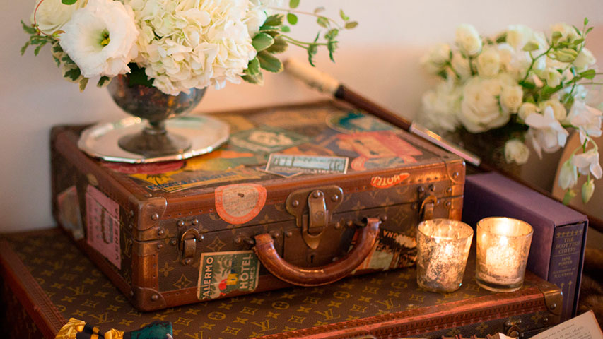 Vintage Travel Inspired Wedding